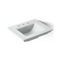 Product Image of 25" Pedestal/Console Table Bathroom Sink (Ice Grey), K-29999-8-95