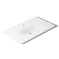 Product Image of 37" Enameled Cast Iron Vanity Top w/ Integrated Oval Sink (White), K-3051-1-0