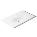 Product Image of 37" Enameled Cast Iron Vanity Top w/ Integrated Oval Sink (White), K-3051-8-0