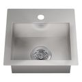Product Image of Vault 15" Top-/Undermount Single-Bowl Bar Sink (Stainless Steel), K-32027-1-NA
