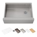 Product Image of Strive 29-1/2" Undermount Single-Bowl Farmhouse Workstation Kitchen Sink (Stainless Steel), K-33655-PC-NA