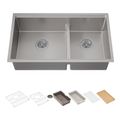 Product Image of Strive Smart Divide 32" Undermount Double-Bowl Workstation Kitchen Sink (Stainless Steel), K-33664-PC-NA