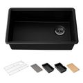Product Image of Billings 29" Undermount Single-Bowl Workstation Kitchen Sink (Matte Black), K-33712-PC-CM1
