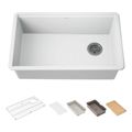 Product Image of Billings 29" Undermount Single-Bowl Workstation Kitchen Sink (Matte White), K-33712-PC-CM6