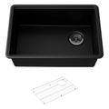 Product Image of Billings 27" Undermount Single-Bowl Kitchen Sink (Matte Black), K-33713-CM1