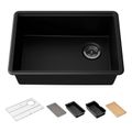 Product Image of Billings 27" Undermount Single-Bowl Workstation Kitchen Sink (Matte Black), K-33713-PC-CM1