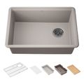Product Image of Billings 27" Undermount Single-Bowl Workstation Kitchen Sink (Matte Taupe), K-33713-PC-CM3