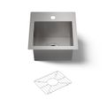 Product Image of 15" Top-/Undermount Bar Sink (Stainless Steel), K-3840-1-NA