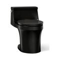 Product Image of One-Piece Round-Front Toilet, 1.28 Gpf (Black/Black), K-4007-7
