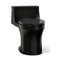 Product Image of One-Piece Compact Elongated Toilet w/ Concealed Trapway, 1.28 Gpf (Black/Black), K-5172-7