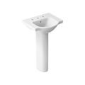 Product Image of Veer 21" Rectangular Pedestal Bathroom Sink (White), K-5265-8-0