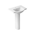 Product Image of Veer 24" Rectangular Pedestal Bathroom Sink (White), K-5266-1-0