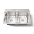 Product Image of 33" Top-Mount Double-Bowl Kitchen Sink (Stainless Steel), K-5267-1-NA