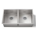 Product Image of 32" Undermount Double-Bowl Kitchen Sink w/ Accessories (Stainless Steel), K-5281-NA