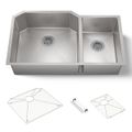 Product Image of 35-1/2" Undermount Double-Bowl Kitchen Sink (Stainless Steel), K-5282-NA