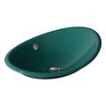 Product Image of Iron Plains 20-3/4" Oval Vessel Bathroom Sink (Teal), K-5403-PAT-17
