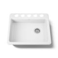 Product Image of 25" Undermount Single-Bowl Kitchen Sink (White), K-5479-5U-0