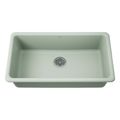 Product Image of Iron/Tones 33" Top-/Undermount Single-Bowl Kitchen Sink (Aspen Green), K-5707-42