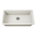 Product Image of Iron/Tones 33" Top-/Undermount Single-Bowl Kitchen Sink (Biscuit), K-5707-96