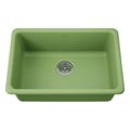 Product Image of Iron/Tones 27" Top-/Undermount Single-Bowl Kitchen Sink (Fresh Green), K-5708-34