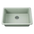 Product Image of Iron/Tones 27" Top-/Undermount Single-Bowl Kitchen Sink (Aspen Green), K-5708-42