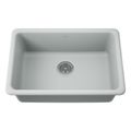 Product Image of Iron/Tones 27" Top-/Undermount Single-Bowl Kitchen Sink (Ice Grey), K-5708-95