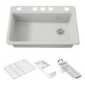 Product Image of Riverby 33" Undermount Single-Bowl Kitchen Sink (Sea Salt), K-5871-5UA1-FF