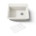 Product Image of 25" Top-Mount Single-Bowl Kitchen Sink (Biscuit), K-5872-4A1-96
