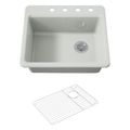 Product Image of Riverby 25" Top-Mount Single-Bowl Kitchen Sink (Sea Salt), K-5872-4A1-FF