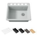 Product Image of Riverby 25" Undermount Single-Bowl Workstation Kitchen Sink (Ice Grey), K-5872-5UPC-95