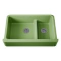 Product Image of Whitehaven Smart Divide 35-3/4" Undermount Double-Bowl Farmhouse Kitchen Sink (Fresh Green), K-6427-34
