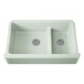 Product Image of Whitehaven Smart Divide 35-3/4" Undermount Double-Bowl Farmhouse Kitchen Sink (Aspen Green), K-6427-42
