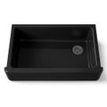 Product Image of 35-3/4" Undermount Single-Bowl Farmhouse Kitchen Sink (Black/Black), K-6489-7