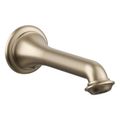 Product Image of Artifacts Wall-Mount Bath Spout w/ Turned Design (Vibrant Brushed Bronze), K-72792-BV