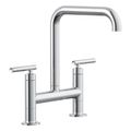 Product Image of Purist Two-Hole Bridge Kitchen Sink Faucet (Polished Chrome), K-7547-4-CP