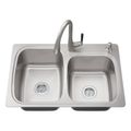 Product Image of All-In-One 33" Top-/Undermount Double-Bowl Kitchen Sink (Stainless Steel), K-75791-2PC-NA