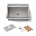 Product Image of 27" Top-/Undermount Single-Bowl Workstation Kitchen Sink (Stainless Steel), K-80086-1PC-NA
