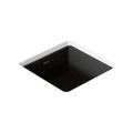 Product Image of 13" Square Undermount Bathroom Sink (Black/Black)