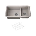 Product Image of Cairn 33-1/2" Undermount Double-Bowl Kitchen Sink (Matte Taupe), K-8204-CM3