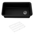Product Image of Cairn 33-1/2" Undermount Single-Bowl Kitchen Sink (Matte Black), K-8206-CM1