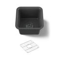 Product Image of 15-1/2" Undermount Bar Sink (Matte Graphite), K-8223-CM7