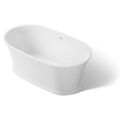 Product Image of Memoirs 60" x 34" Oval Freestanding Bathtub with Center Toe-Tap Drain (White)