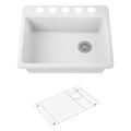 Product Image of Riverby 27" Undermount Single-Bowl Kitchen Sink (White), K-8668-5UA1-0