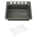 Product Image of Riverby 27" Undermount Single-Bowl Kitchen Sink (Thunder Grey), K-8668-5UA1-58