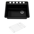 Product Image of Riverby 27" Undermount Single-Bowl Kitchen Sink (Black), K-8668-5UA1-7