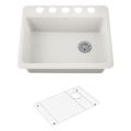 Product Image of Riverby 27" Undermount Single-Bowl Kitchen Sink (Biscuit), K-8668-5UA1-96