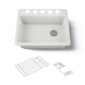 Product Image of 27" Undermount Single-Bowl Workstation Kitchen Sink (Dune), K-8668-5UA2-NY