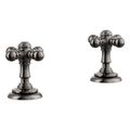 Product Image of Artifacts Cross Bathroom Faucet Handles (Vibrant Titanium), K-98068-3-TT