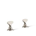 Product Image of T-Handle Bathroom Sink Faucet Handles (Vibrant Brushed Nickel)