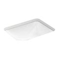 Product Image of 20" Rectangular Undermount Vessel Bathroom Sink (White Sartorial Herringbone), K-29471-HD1-0